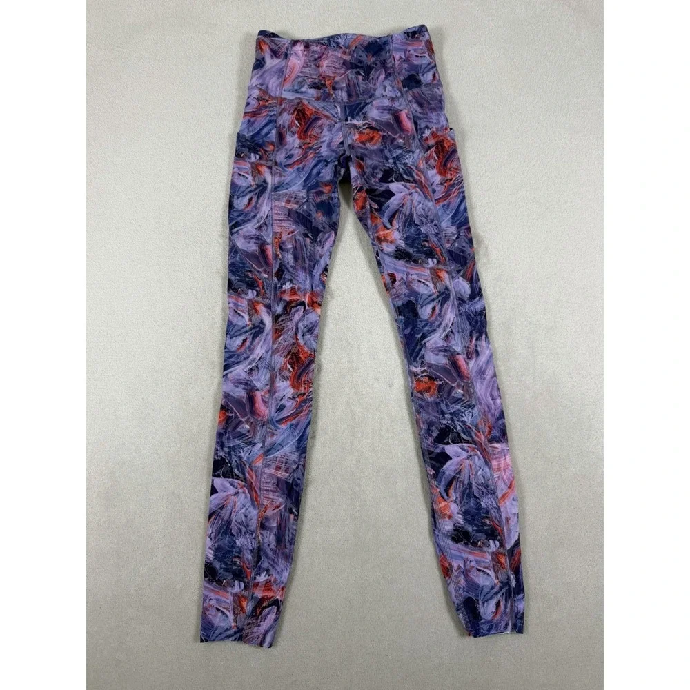 Lululemon Fast And Free High-Rise Tight 28' In Abstract Brushstroke Size 4